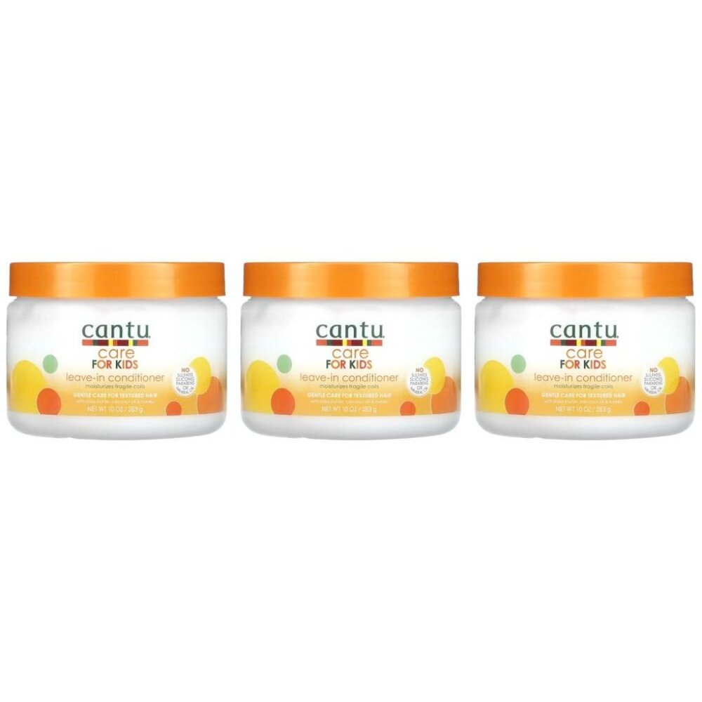 (3) Cantu Care For Kids Leave In Conditioner, 10 Oz